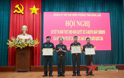 Bộ đội Biên phòng tỉnh Đắk Lắk sơ kết 5 năm thực hiện Nghị quyết 33 và Nghị quyết 29 của Bộ Chính trị